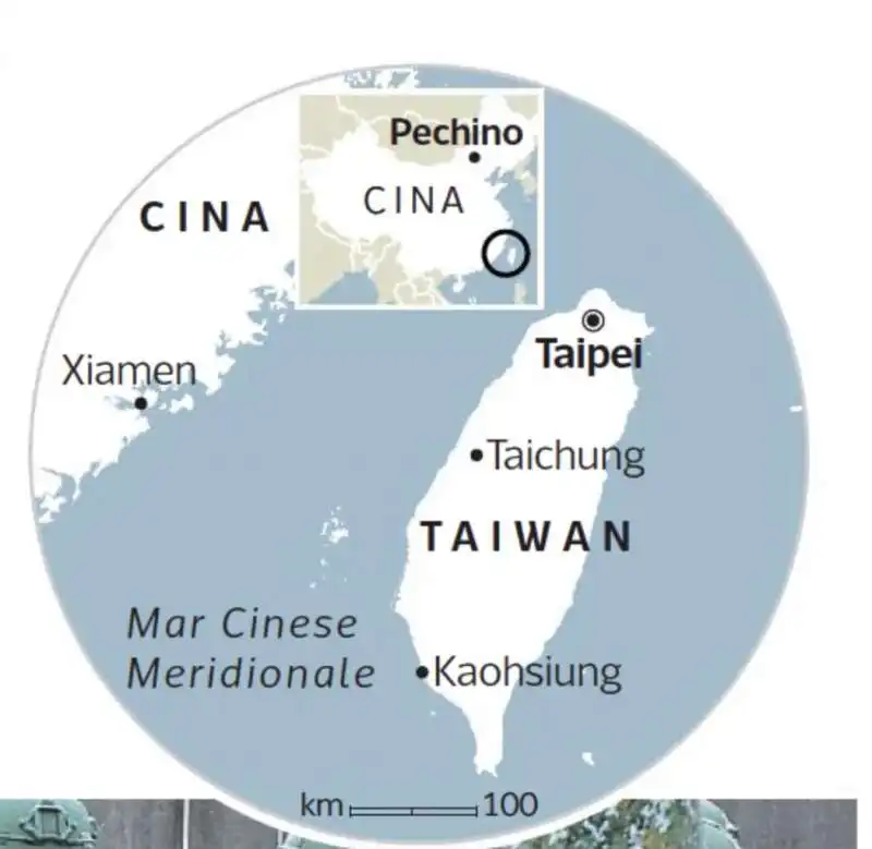 MAPPA TAIWAN CINA 