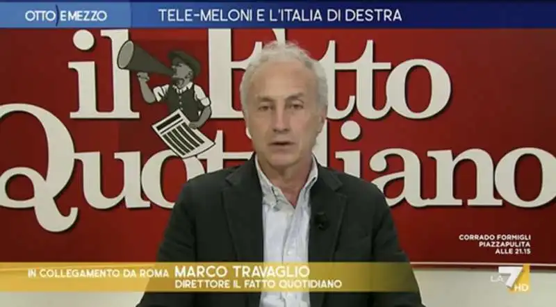 MARCO TRAVAGLIO A OTTO E MEZZO