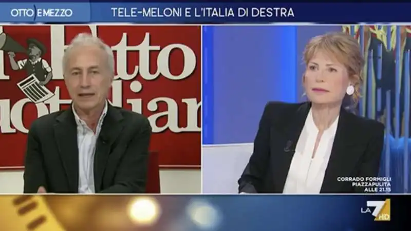 MARCO TRAVAGLIO - LILLI GRUBER - OTTO E MEZZO