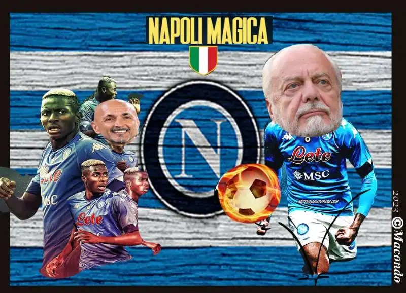 napoli campione d'italia - vignetta di macondo