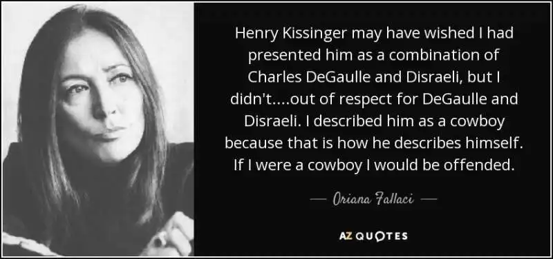 oriana fallaci su henry kissinger