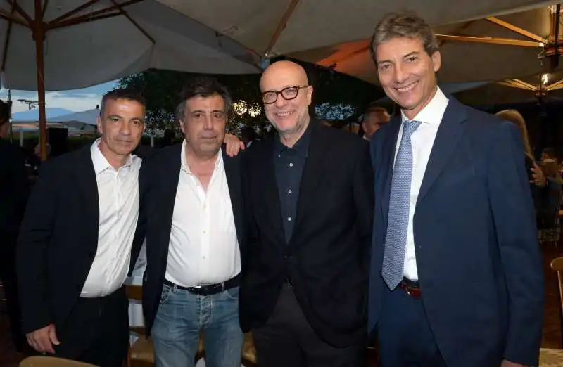 paolo assogna  piero torri  fabrizio roncone  guido d ubaldo  foto di bacco