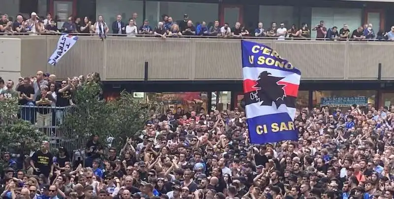 protesta dei tifosi della sampdoria 1