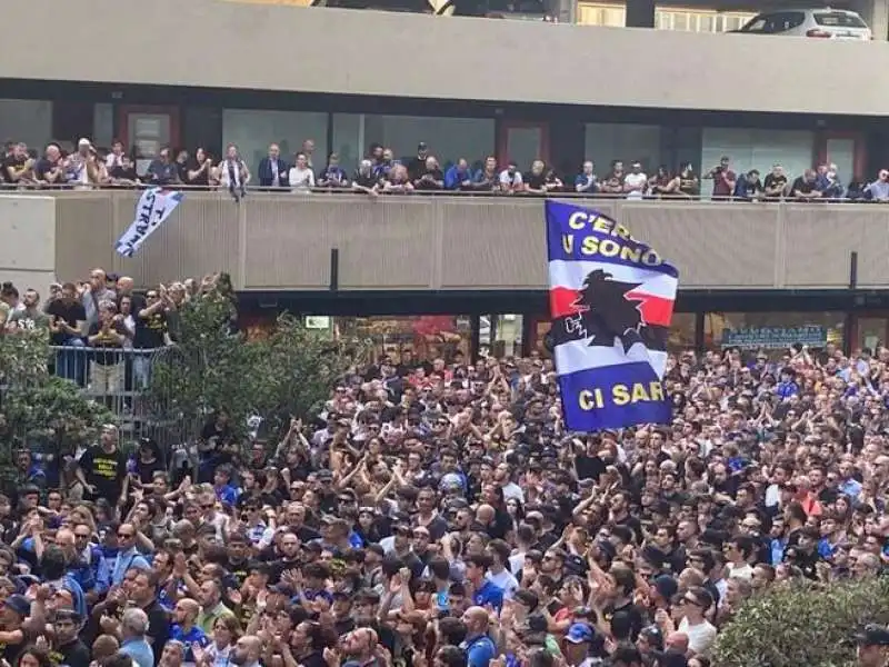 protesta dei tifosi della sampdoria 7