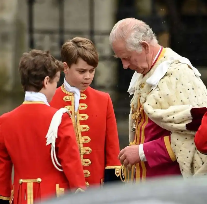 re carlo e il nipote george all incoronazione