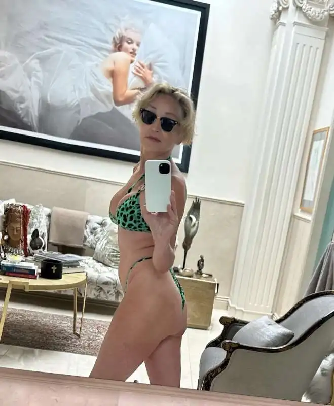 sharon stone in bikini 