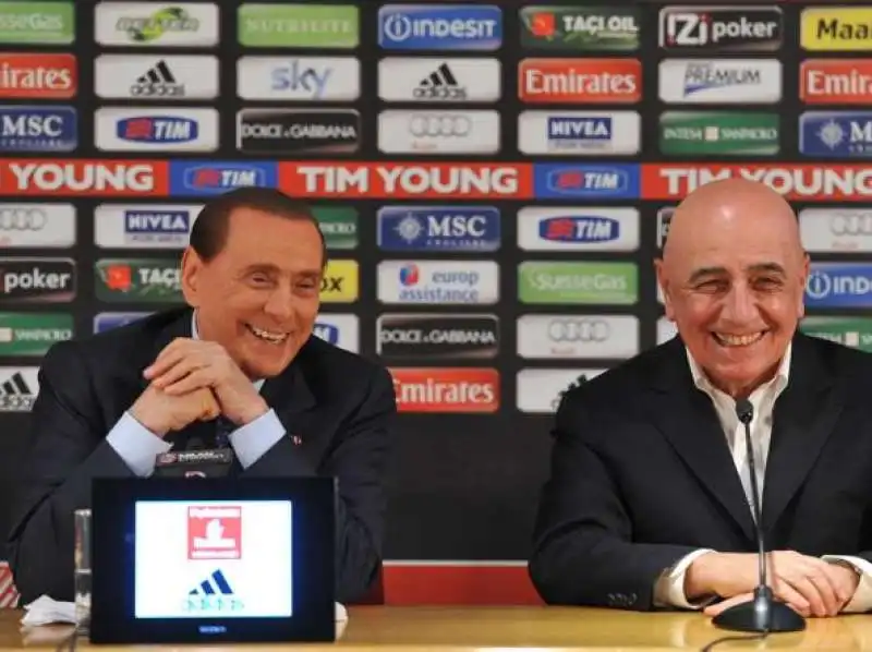 silvio berlusconi adriano galliani 