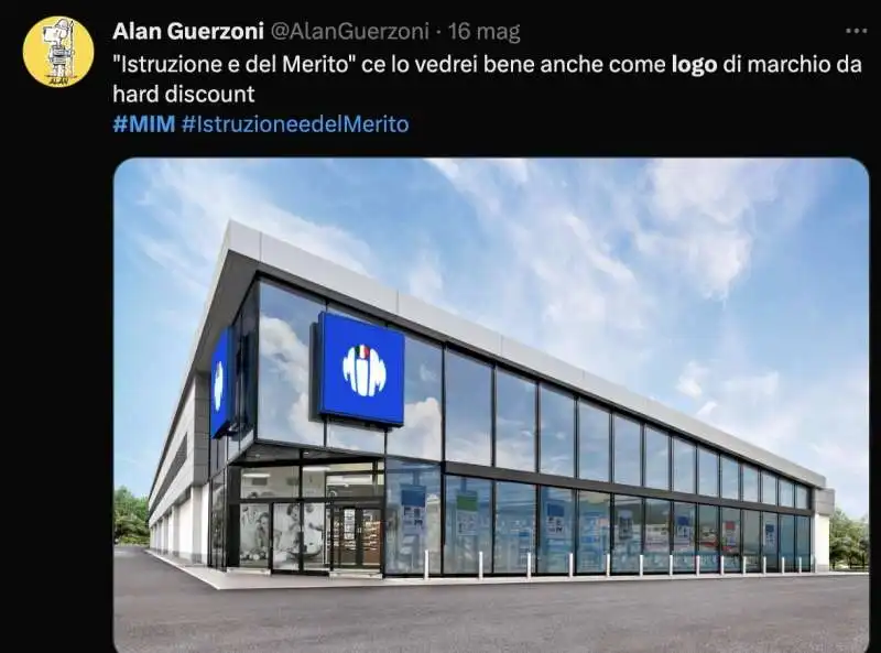 tweet sul nuovo logo del mim   ministero dell istruzione e del merito    4