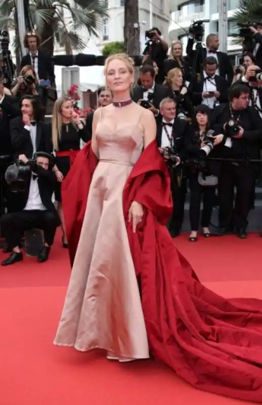 uma thurman in christian dior