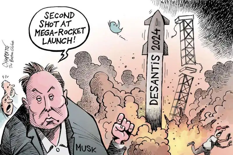 VIGNETTA SU ELON MUSK E RON DESANTIS 