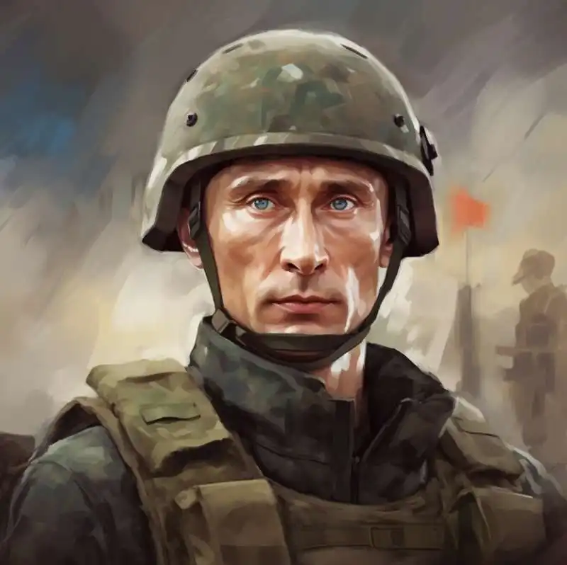 vladimir putin soldato   immagine creata con midjourney   6