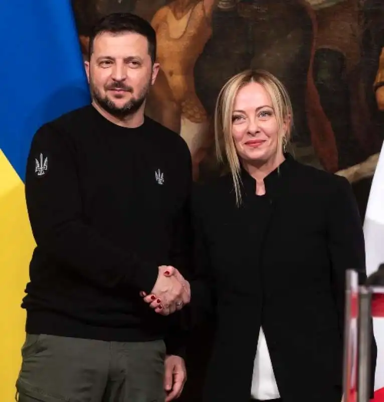 volodymyr zelensky giorgia meloni 