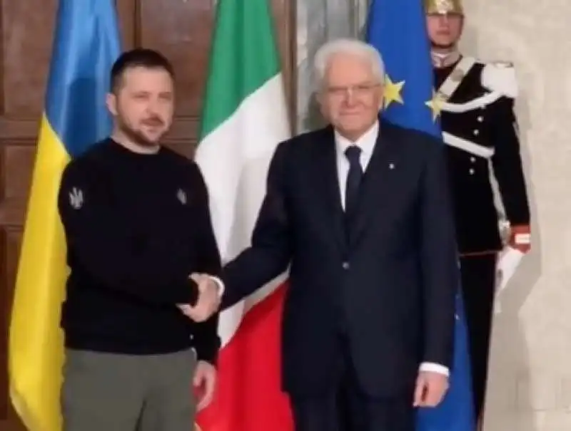 volodymyr zelensky sergio mattarella      