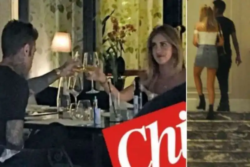 chiara ferragni e fedez - prima cena 2016 - foto chi