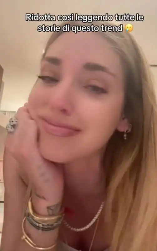 chiara ferragni piange su tiktok 4