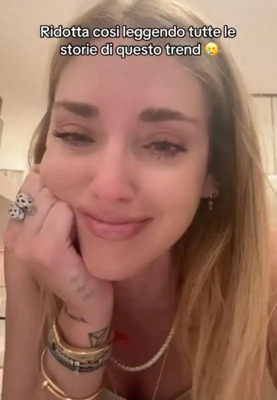 chiara ferragni piange su tiktok 5