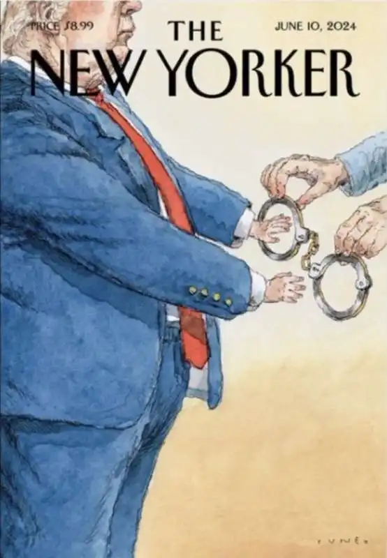 COPERTINA DEL NEW YORKER SULLA CONDANNA DI DONALD TRUMP