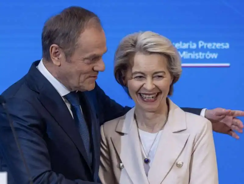 donald tusk   ursula von der leyen    