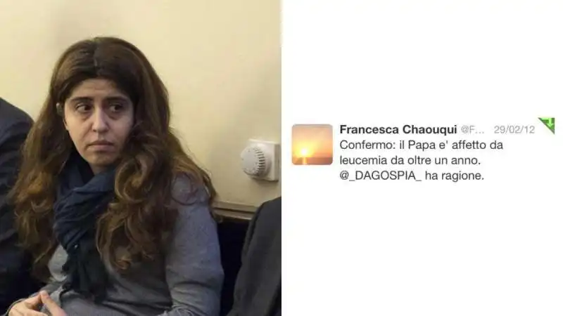 francesca chaouqui e il tag a dagospia