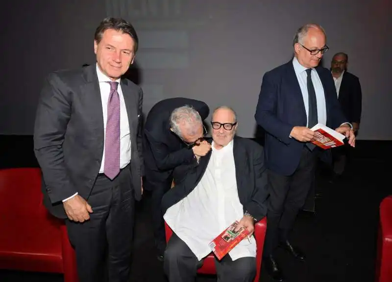 giuseppe conte   francesco rutelli   goffredo bettini   roberto gualtieri   foto mezzelani gmt024