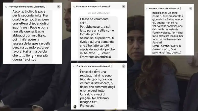 gli sms di francesca chaouqui