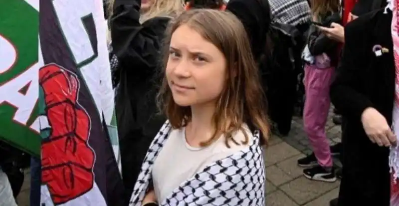 greta thunberg alle proteste pro palestina a malmo 3