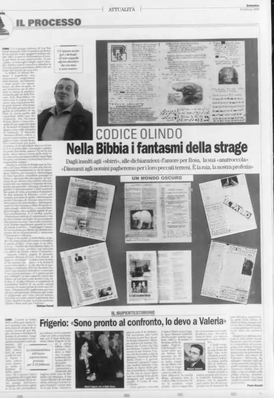 IL DIARIO DI OLINDO NEL QUOTIDIANO LA PROVINCIA DI COMO - 2008  