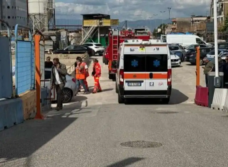 INCIDENTE NEL CANTIERE DELLA METROPOLITANA CAPODICHINO DI NAPOLI