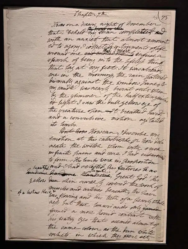 manoscritto di mary shelley   write cut review  bodleian libraries   oxford 