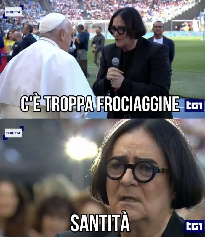 meme su papa francesco e la frociaggine   1