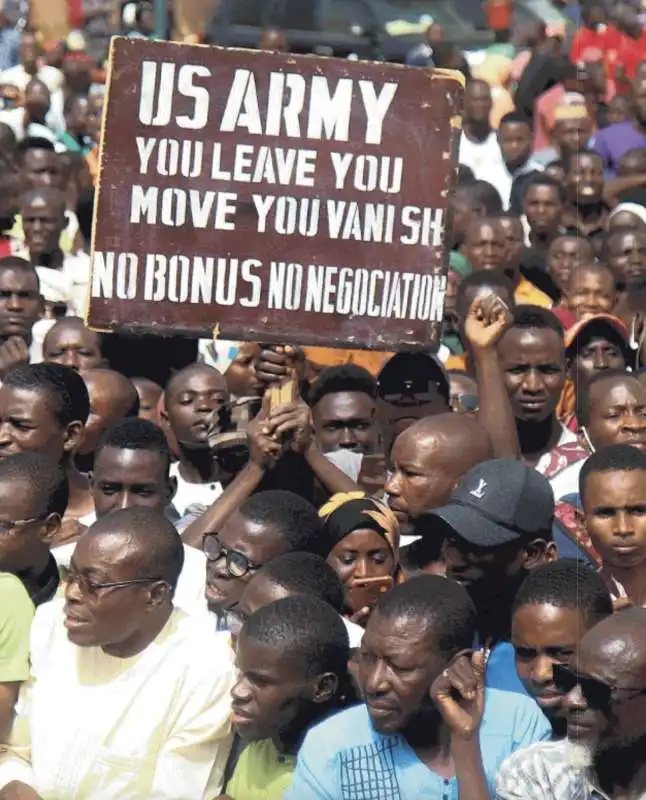 NIGER - PROTESTA CONTRO GLI AMERICANI