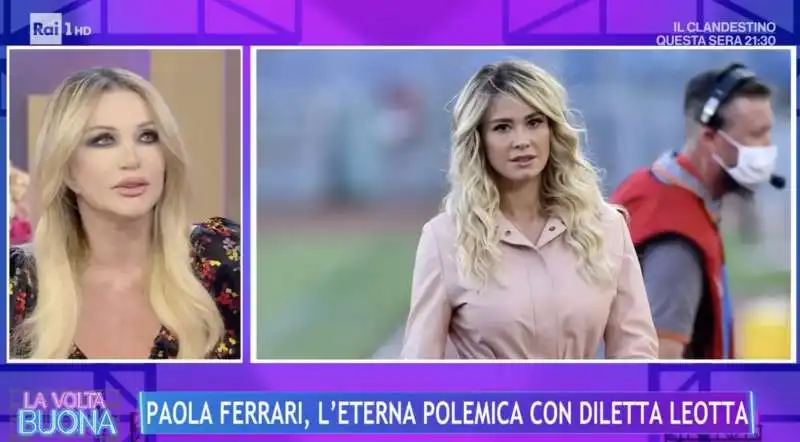 paola ferrari vs diletta leotta    la volta buona