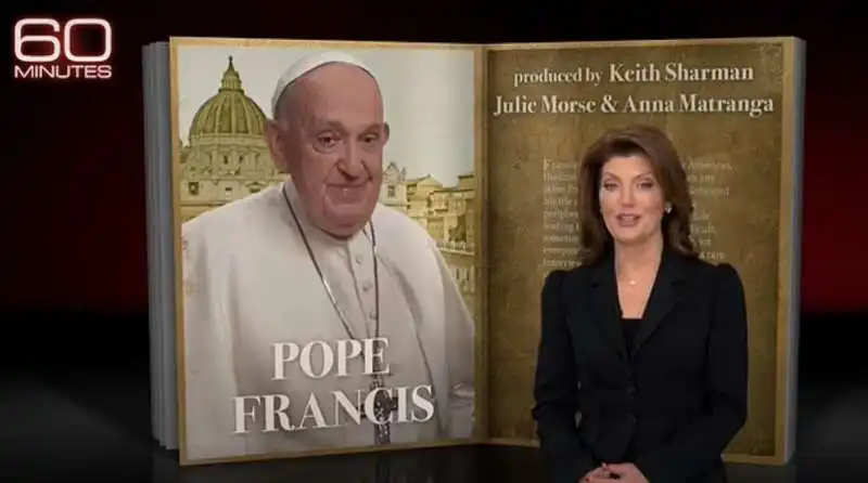 papa francesco intervistato da norah o donnell 60 minutes cbs 4