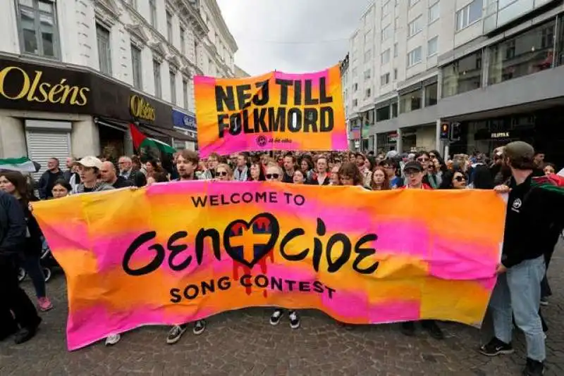 proteste pro palestina a malmo