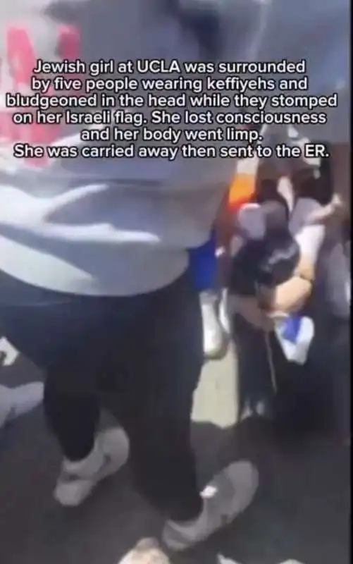 ragazza ebrea aggredita durante le proteste alla ucla 