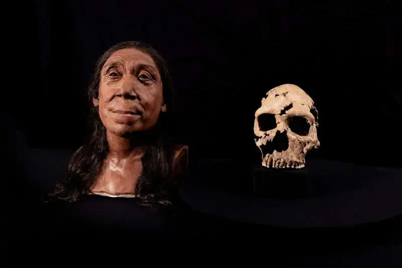 ricostruzione del volto della donna di neanderthal  