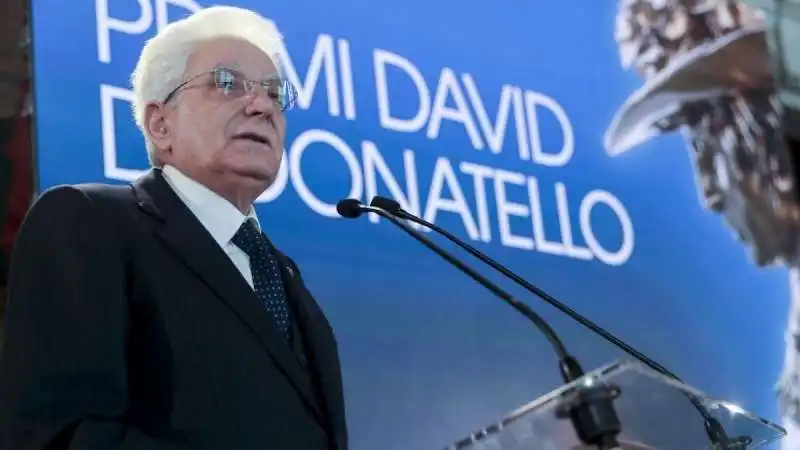 SERGIO MATTARELLA - CERIMONIA DAVID DI DONATELLO AL QUIRINALE