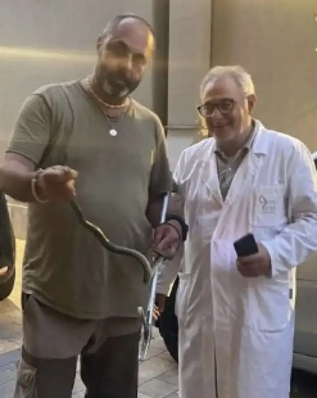 serpente in una clinica di roma   3