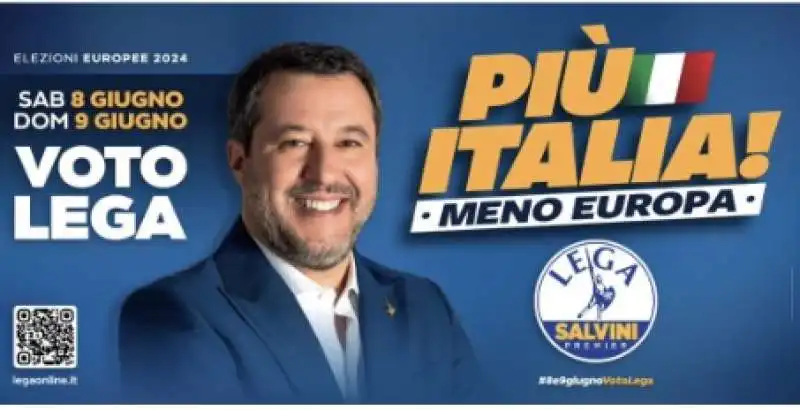 slogan di matteo salvini per le europee 2024