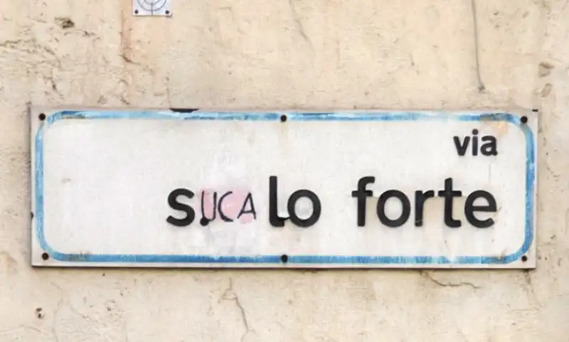 SUCA E IL CAMBIO DEL NOME DELLA VIA A PALERMO