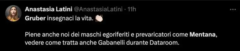 tweet su lilli gruber incazzata con mentana   7