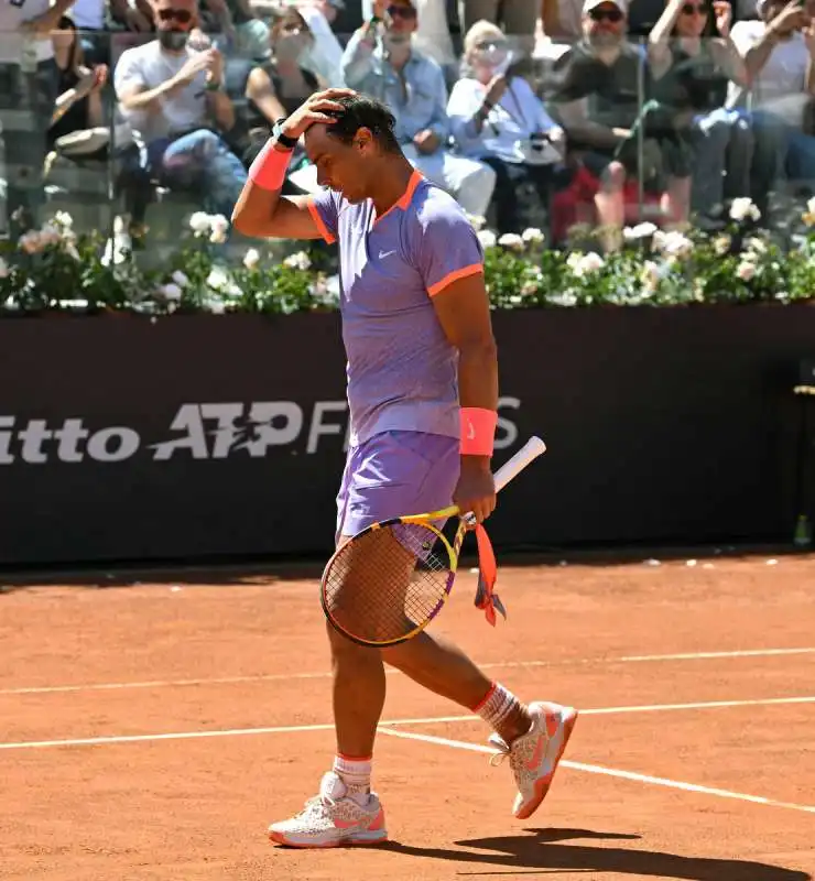 ultima partita in carriera per nadal a roma foto gmt433