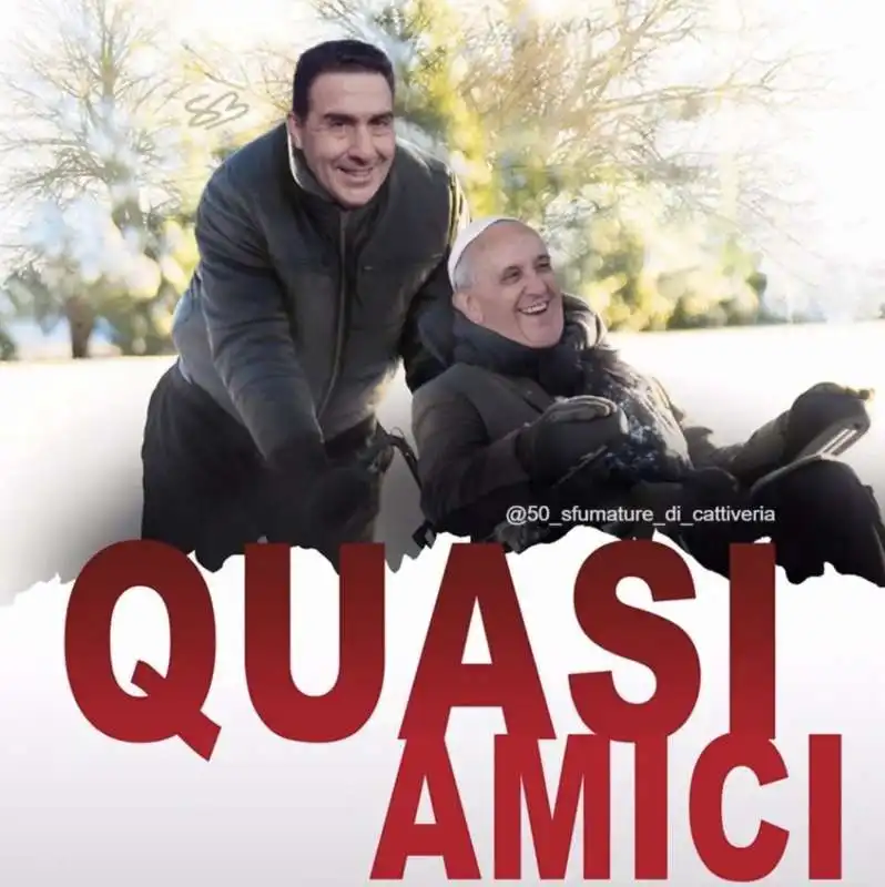 VANNACCI E BERGOGLIO QUASI AMICI - MEME BY 50 SFUMATURE DI CATTIVERIA