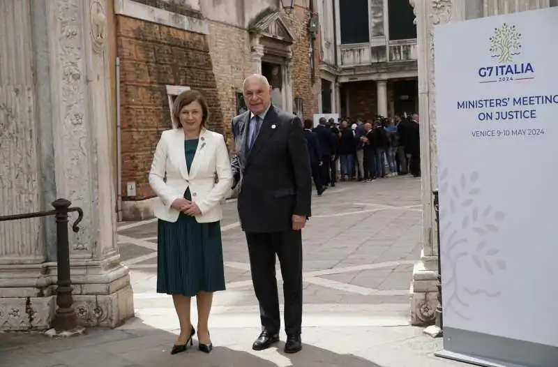 vera jourova   carlo nordio   g7 venezia