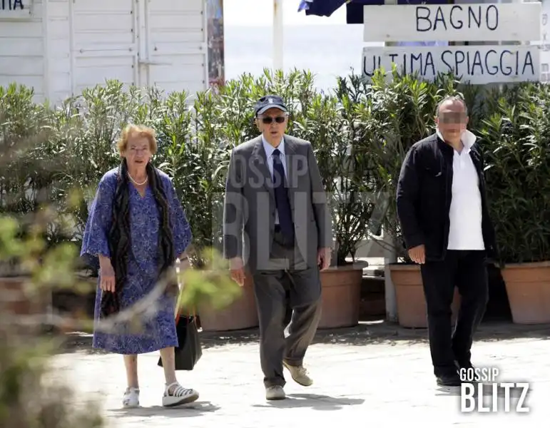 Giorgio e Clio Napolitano all Ultima Spiaggia di Capalbio 