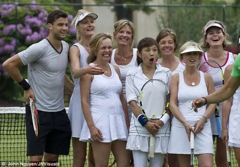 GRIGOR DIMITROV CON TENNISTE 