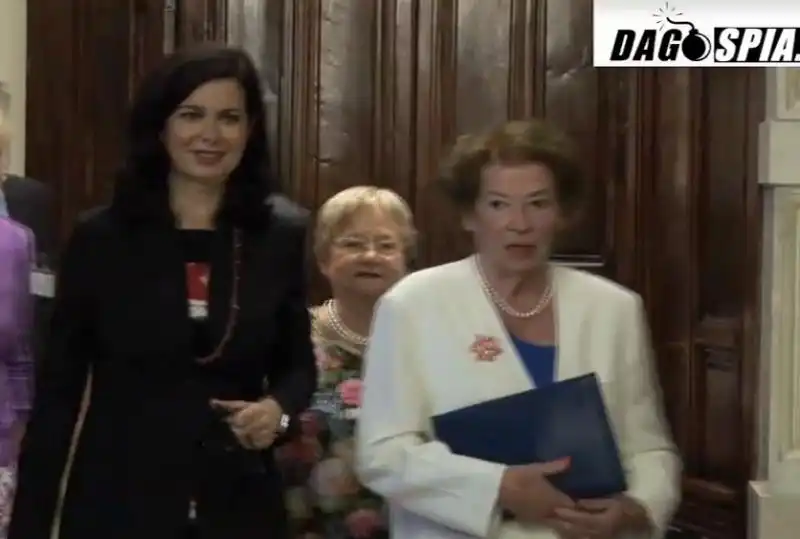 LAURA BOLDRINI E CLIO NAPOLITANO 