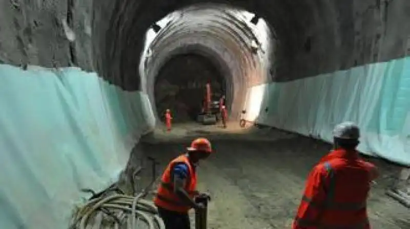 lavori nel cantiere Tav