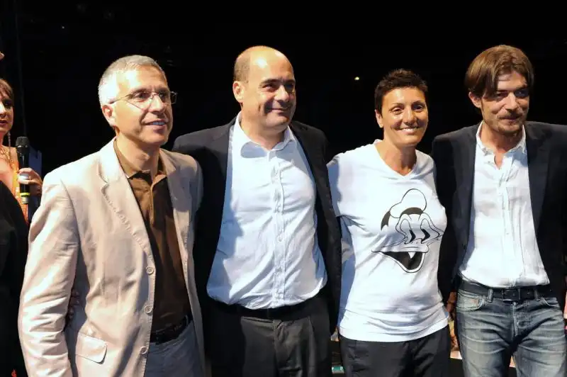 Luigi Nieri Nicola Zingaretti Imma Battaglia e Andrea Santoro 