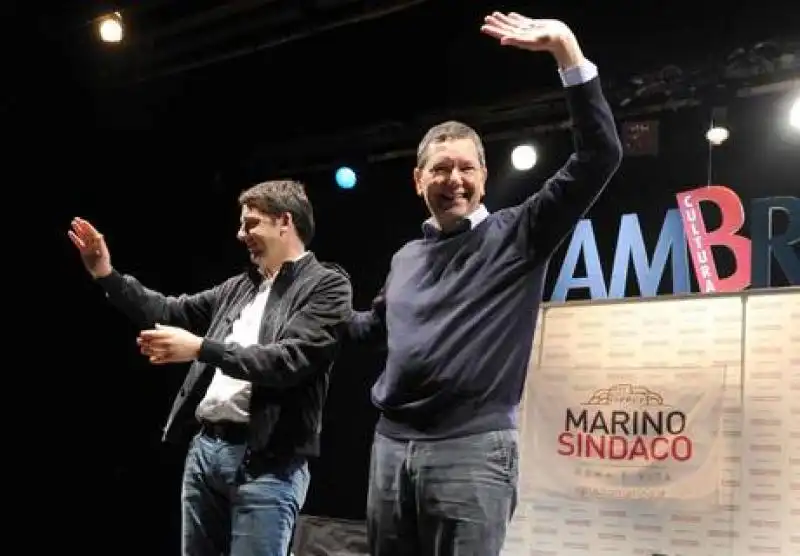 marino e renzi 